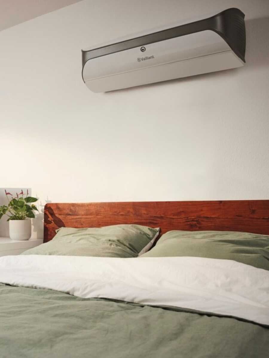 Vaillant climaVAIR Premium airconditioning in een slaapkamer