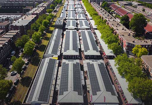 Zonnepanelen op De Haagse Markt