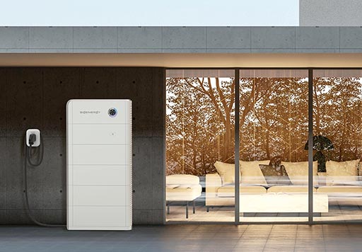 Sigenergy SigenStor thuisbatterij in een tuin