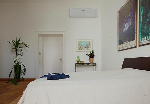 Vaillant climaVAIR airconditioning in een slaapkamer