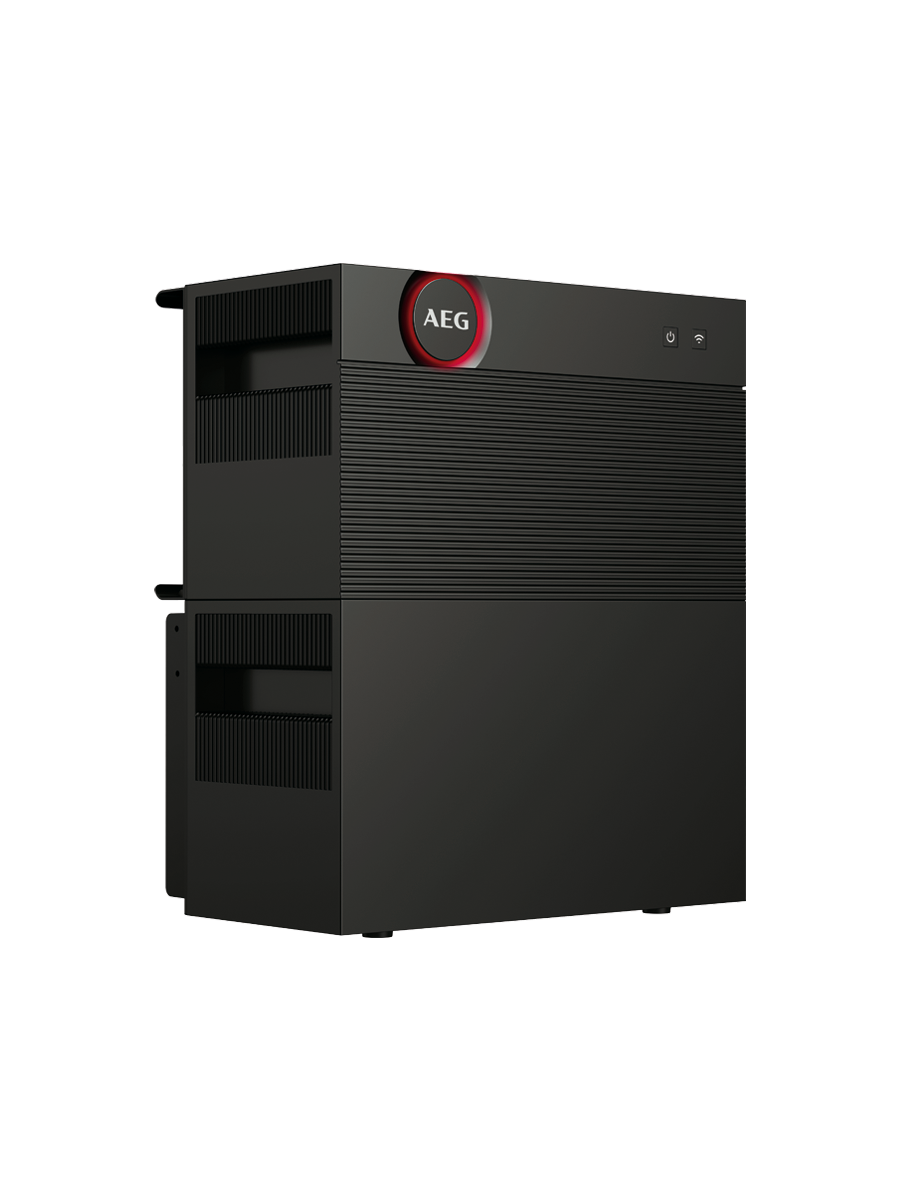 SolarNRG AEG thuisbatterij in een huiskamer