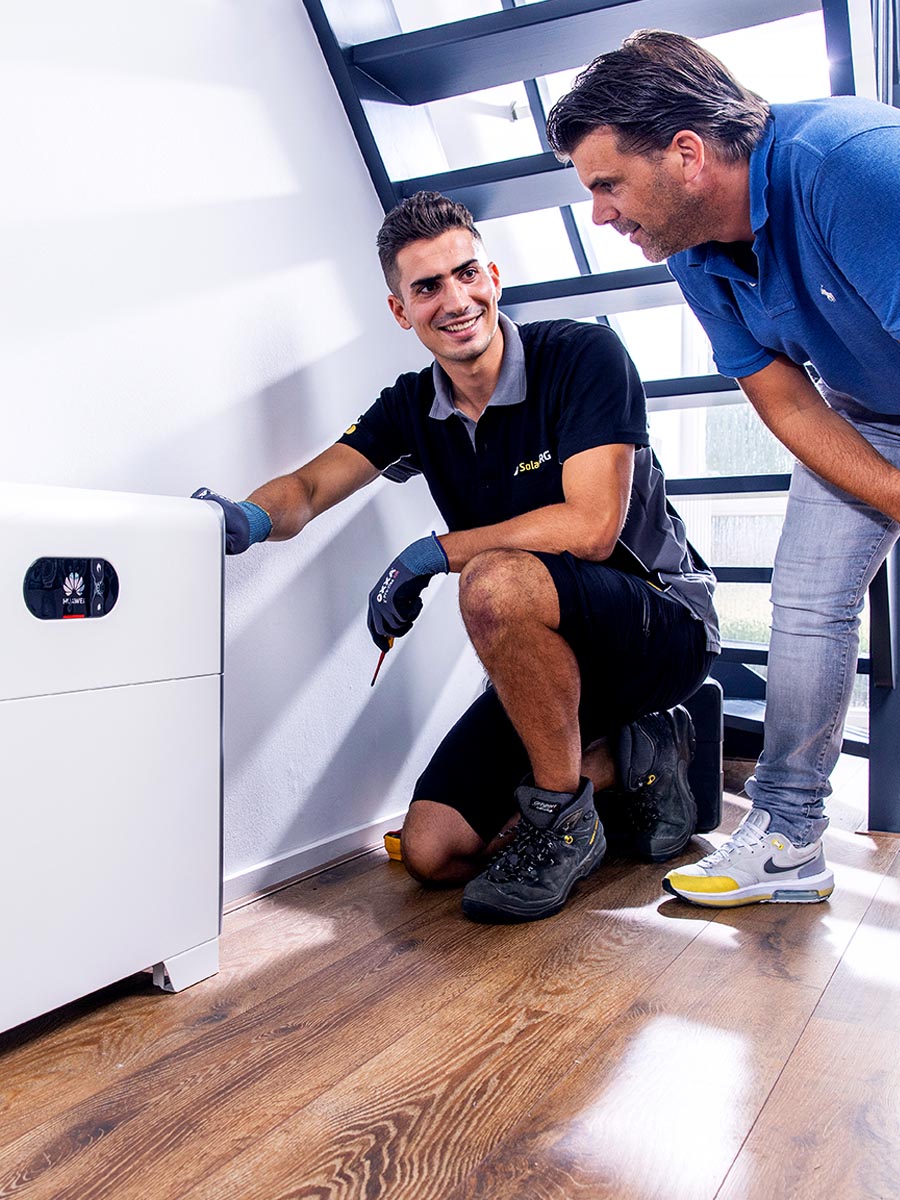 Uitleg over de werking van een Huawei thuisbatterij